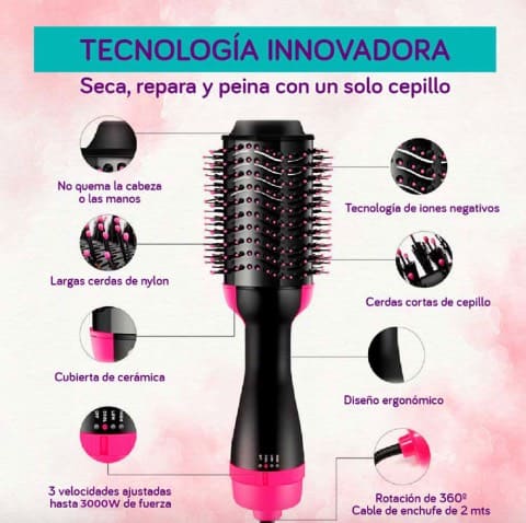 Cepillo Secador Multifuncional - Style Pro