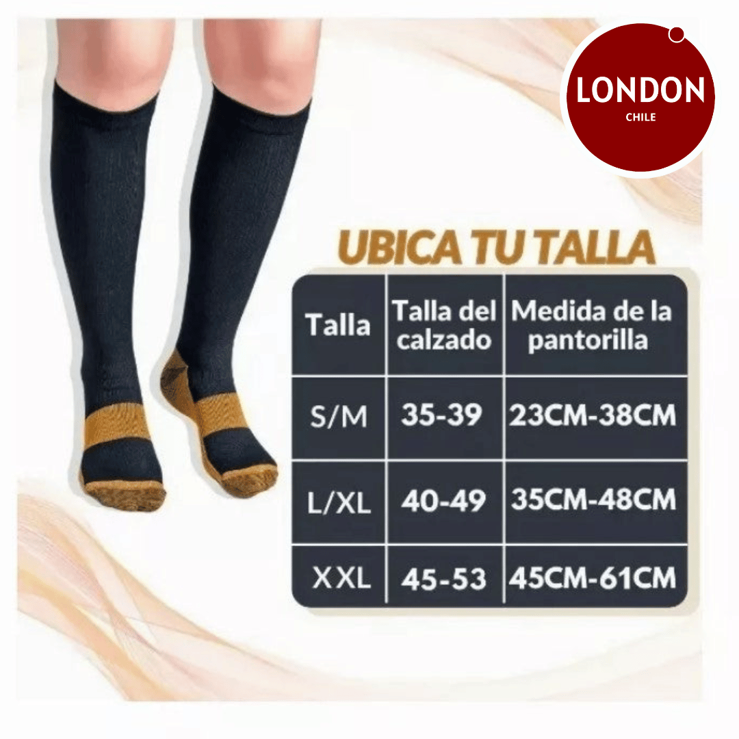 CopperFit™ | Calcetines de Cobre para Eliminar Varices y Dolores en las Piernas | Oferta 2x1