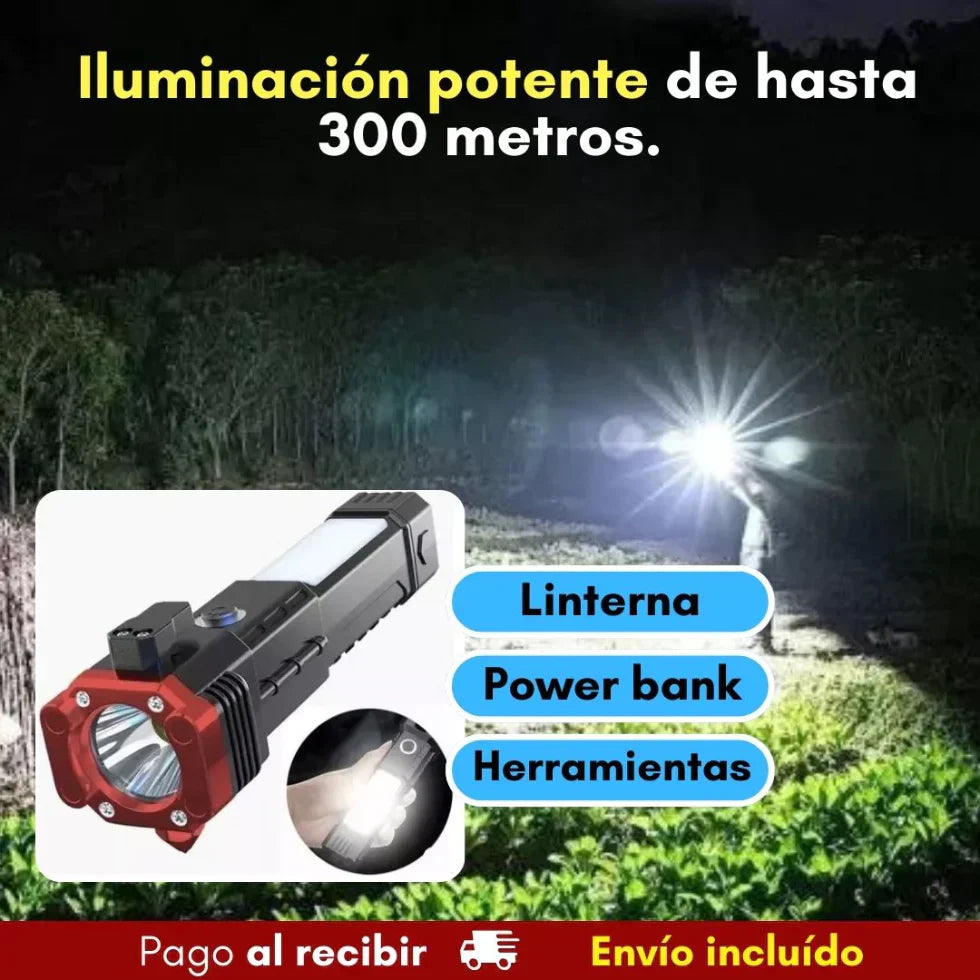 Linterna recargable 4 en 1 🔥OFERTA LIMITADA 🔥