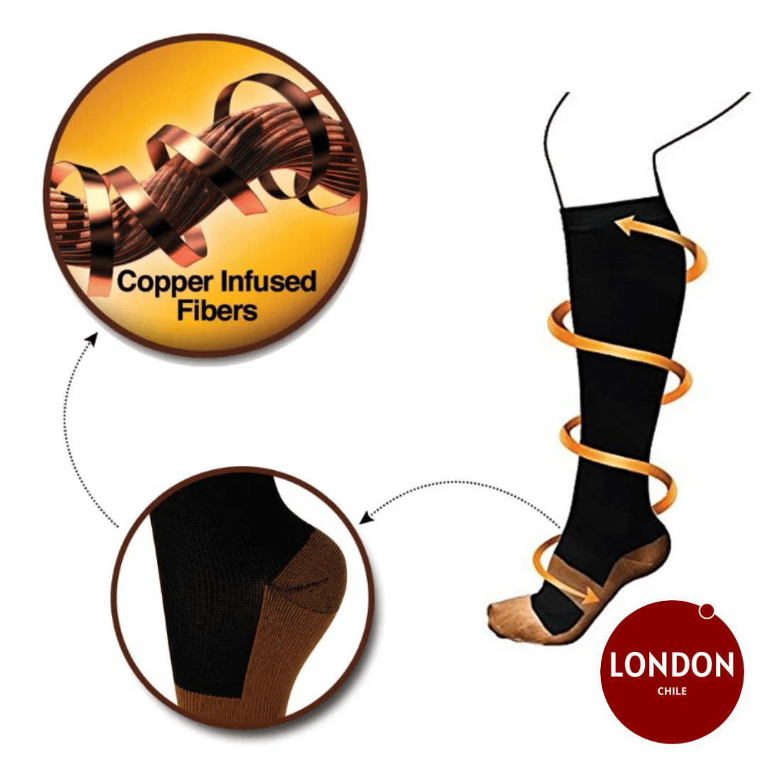 CopperFit™ | Calcetines de Cobre para Eliminar Varices y Dolores en las Piernas | Oferta 2x1